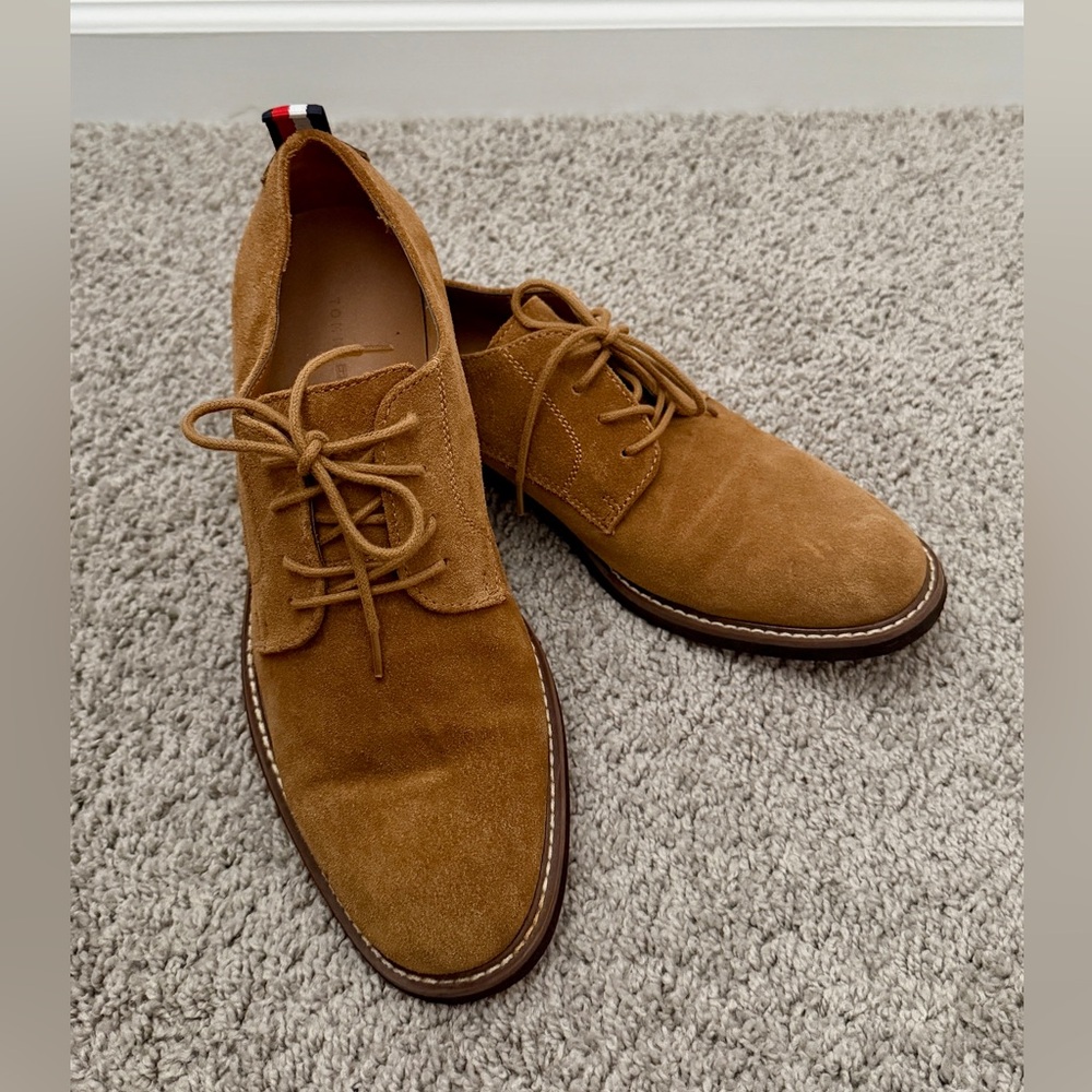 Tommy Hilfiger Men's Tan Suede Lace-Up Shoes